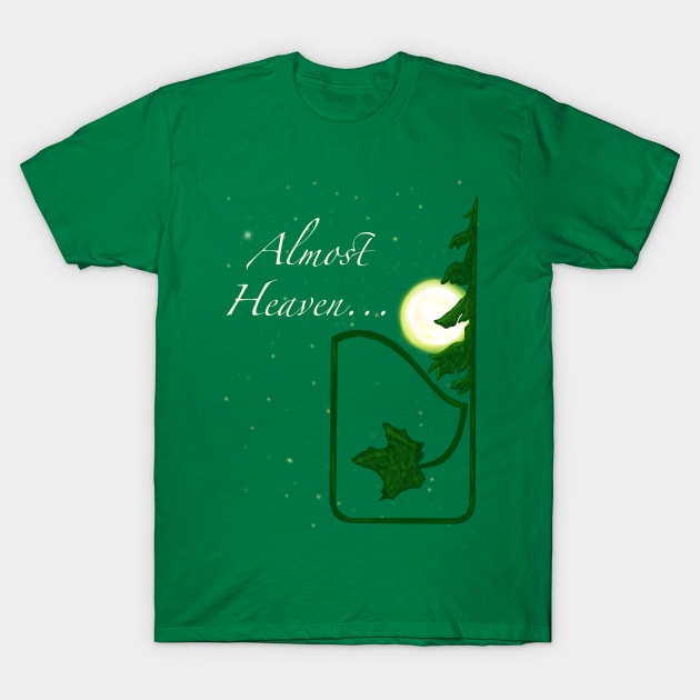 Almost Heaven Nighttime T-Shirt by SandyJam